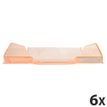 9002493014916-Exacompta COMBO Glossy - 6 Corbeilles à courrier orange translucide--0