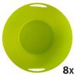 9002493032163-Exacompta Ecobin - 8 Corbeilles à papier 15L - vert anis translucide--0