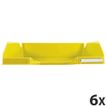 9002493110953-Exacompta COMBO Glossy - 6 Corbeilles à courrier jaune--0