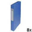 3130632504021-Exacompta Exabox - 8 Boîtes de classement en carte lustrée - dos 40 mm - bleu--0