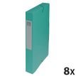 3130632504038-Exacompta Exabox - 8 Boîtes de classement en carte lustrée - dos 40 mm - vert--0
