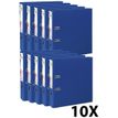 3130632533526-Exacompta Prem'Touch - 10 Classeurs à levier - Dos 80 mm - A4 Maxi - pour 600 feuilles - bleu foncé--0