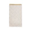 3329683941118-Clairefontaine - 50 Pochettes cadeau kraft - 21 cm x 7 cm x 37 cm - pois/fond blanc--0