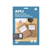 8410782129196-Apli Agipa - 40 Étiquettes adhésives blanches multi-usages - 105 x 148 mm - coins droits - réf 12919--0