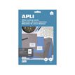 8410782129219-Apli Agipa - 80 Étiquettes adhésives blanches multi-usages - 105 x 74 mm - coins droits - réf 12921--0