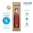 3135250122541-Aqua Pastel - Gourde Bouteille isotherme 500 ml - double paroi - disponible dans différentes couleurs --9