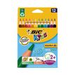 3086124001632-BIC Kids Evolution - 12 Crayons de couleurs triangulaires--0