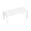 3660141251272-Bureau droit EASYDESK - L180 x P80 cm  - Blanc--0