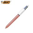 3086123636910-BIC 4 Couleurs Shine - Stylo à bille 4 couleurs - corps rose gold--0