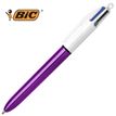 3086123310407-BIC 4 Couleurs Shine - Stylo à bille 4 couleurs - corps violet--0