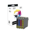 3700654296916-Cartouche compatible Epson T0715 Guépard - pack de 4 - noir, jaune, cyan, magenta - Switch --0