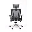 3701338802409-Fauteuil de bureau VASEAT - accoudoirs réglables - appui-tête intégré - noir--4