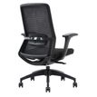 3701338802416-Fauteuil de bureau POLAR - accoudoirs réglables - appuie-tête en option - noir--2