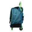 3666311006437-Cartable à roulettes Minecraft 38 cm - 2 compartiments - vert - Bagtrotter--1