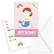 3329682020623-Clairefontaine Héros De Mon Enfance - 6 cartes d'invitation - 10,5 x 18 cm - rose--1