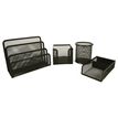 3386177057403-Pierre Henry - Mini set de bureau mesh - 4 pièces - noir--0