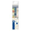 4007817079874-STAEDTLER Pattern - Pack de 6 crayons à papier HB - embout gomme--2