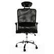 0404051195294-Fauteuil de bureau GELATI - accoudoirs rabattables - appui-tête réglable - noir --2