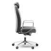 3660916042456-Fauteuil de bureau BOP - accoudoirs fixes - appui-tête - cuir noir--3