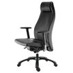 3660916008926-Fauteuil de bureau GOXOA - accoudoirs réglables - appui-tête intégré - cuir noir--1