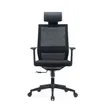 3700339918508-Fauteuil de bureau MAXIM - accoudoirs réglables - Appuie tête - noir--1