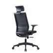 3700339918508-Fauteuil de bureau MAXIM - accoudoirs réglables - Appuie tête - noir--4