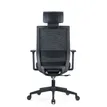 3700339918508-Fauteuil de bureau MAXIM - accoudoirs réglables - Appuie tête - noir--5