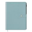 3664447129310-Agenda spiralé Lady Kent - 1 semaine sur 2 pages - 22 x 28 cm - bleu gris - Oberthur--0