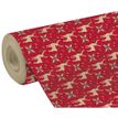 3329682239018-Clairefontaine - Papier cadeau kraft - 70 cm x 50 m - 70 g/m² - rennes rouges--0