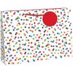 5033601008484-Clairefontaine - Sac cadeau à pois multicolore - 37,3 x 11,8 x 27,5 cm--0