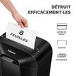 0043859771097-Fellowes Powershred LX41 - Destructeur de documents coupe croisée mini-cut - 8 feuilles - Corbeille 17--3