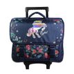 3666311012162-Cartable à roulettes Cybel 38 cm - 2 compartiments - bleu - Bagtrotter--0