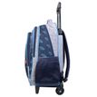 3666311001166-Sac à dos à roulettes Poivre Blanc Espace - 2 compartiments - bleu - Bagtrotter--1