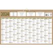 3592930022285-Bouchut Natura - Calendrier bancaire 7 mois par face - 43 x 65 cm - beige--0