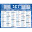 3592930022087-Bouchut 205 - Calendrier bancaire 6 mois par face - 13,5 x 17,5 cm - bleu--0