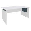 3253310534780-Bureau INEO JET UP Bureau Vallée - Réglable en hauteur - L160 x H74/78/82 x P80 cm - Pieds blanc - plateau blanc ---0