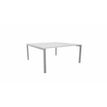 3617350003727-Bureau Bench ARIAL - L140 x P165 cm - plateau blanc - pieds gris aluminium--0