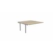 3617350003420-Bureau Bench ARIAL - Plan suivant - L140 x P165 cm - plateau imitation chêne brunswick - pieds gris al--0