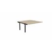 3617350003413-Bureau Bench ARIAL - Plan suivant - L140 x P165 cm - plateau imitation chêne brunswick - pieds noirs--0