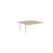 3617350003314-Bureau Bench ARIAL - Plan suivant - L160 x P165 cm - plateau imitation chêne brunswick - pieds blancs--0