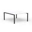 3617350005493-Bureau Bench CONECT - L140 x P165 cm - plateau blanc - pieds noirs--0