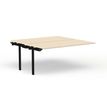 3617350005257-Bureau Bench CONECT - plan suivant - L140 x P165 cm - plateau imitation érable - pieds noirs--0