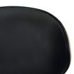 3397701859318-Chaise HERCULE - Bois multiplis imitation chêne clair et polyuréthane noir--7