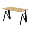 3760350284303-Bureau électrique THEODORE - L180x80cm - Pieds noir - plateau chêne Nagano--0