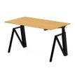 3760350283122-Bureau électrique THEODORE - L180x80cm - Pieds noir - plateau chêne de fil--0