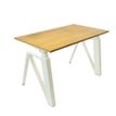 3760350283207-Bureau électrique THEODORE - L180x80cm - Pieds blanc - plateau chêne de fil--1