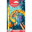 3154148637004-Maped Jungle Fever - 12 Crayons de couleur JUMBO en pochette carton (35% de matériaux recyclés)--0