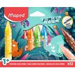 3154148614005-Maped Jungle Fever - 12 Crayons de cire WAX en pochette carton--0