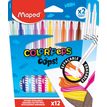 3154148442004-Maped Color'Peps Oops - 10 Feutres effaçables + 2 effaçeurs--0