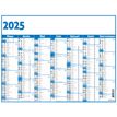 3664447165127-Calendrier Classic - 7 mois par face - 21 x 26,5 cm - bleu - Oberthur--1